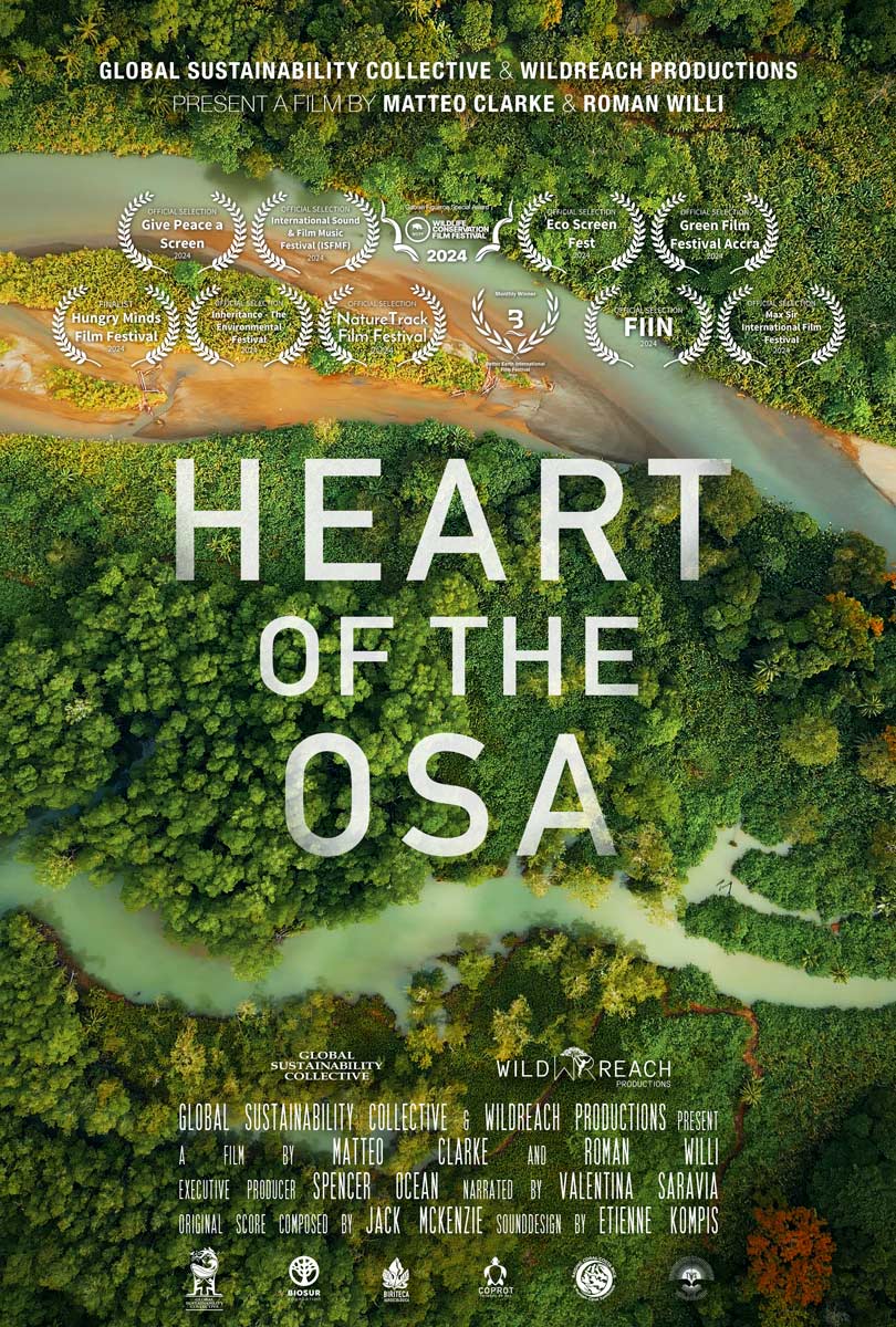 "HEART OF THE OSA" tells the story of NGOs joining forces to protect wildlife in Costa Rica’s Osa Peninsula, one of the world’s most biodiverse regions. Together, they’re creating lasting change for the future of this vital ecosystem.